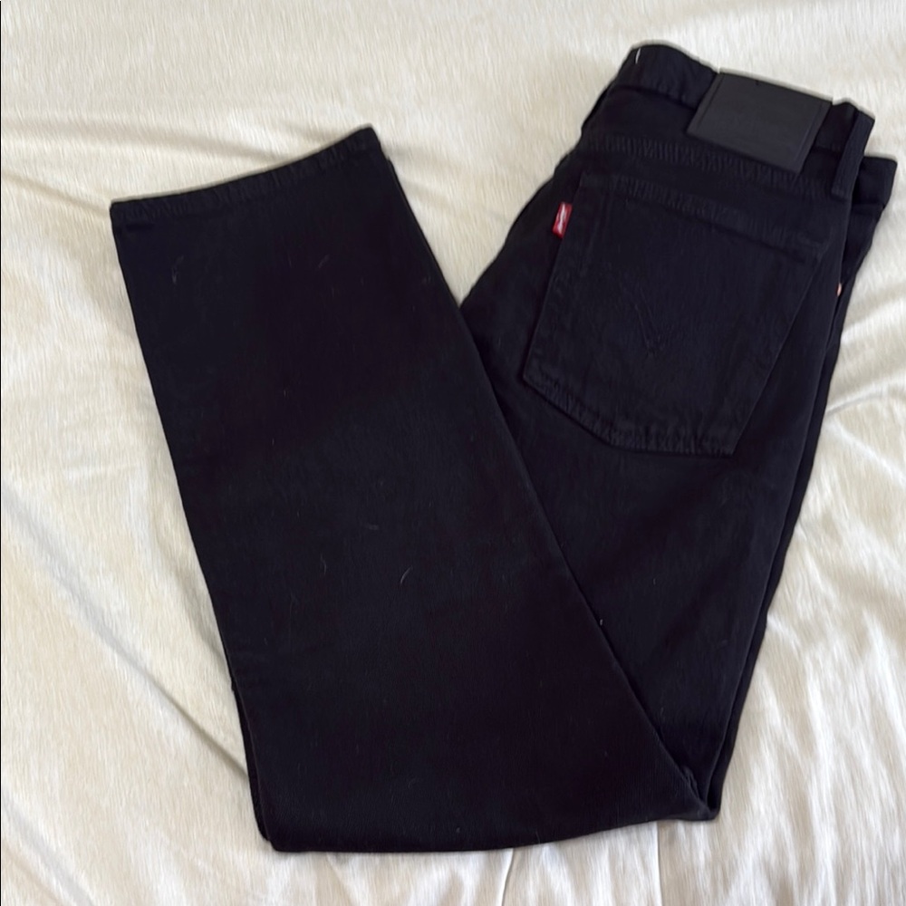 Levi's Black Straight Denim